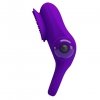 Wibrujący pierścień erekcyjny z masażerem Pretty Love Vibrant Penis Ring II fiolet